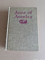 Front cover showing grey cloth, purple title and vignette