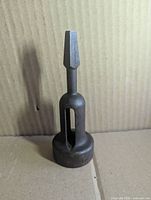 Threading tool front angle showing overall shape and slot