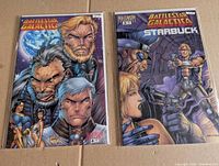 Battlestar Galactica #4 and Starbuck #3 in bags