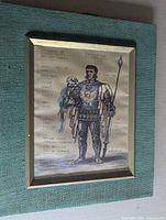 Framed lithograph of Bolingbroke design showing full frame and matting