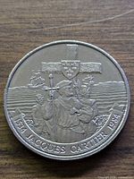Reverse view showing Jacques Cartier design, date 1534-1984