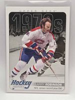 Front of Larry Robinson HH34 trading card in sleeve