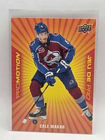 Front of Cale Makar Promotion PP-15 card in sleeve