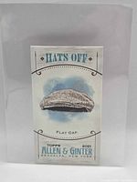 Front of 2021 Topps Allen & Ginter Hats Off Flat Cap card in sleeve