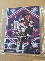 Front view of sealed puzzle showing wrestler graphic