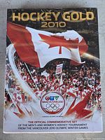 Front cover of sealed Hockey Gold 2010 DVD box set