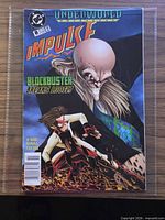 Front cover of Impulse #8 comic in bag