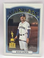 Front of 2020 Topps Heritage Kyle Lewis Mariners card