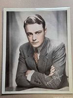 Front view of Lew Ayres portrait photograph