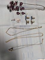 Group shot of all jewellery pieces laid out