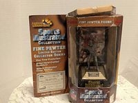 Boxed Sports Illustrated Fine Pewter Joe Montana figure front view