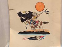 Full view of artwork showing composition and sheet edges