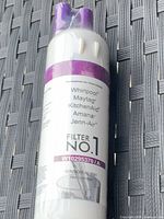 Front view showing label with compatible brands and model number