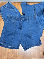 Dress upper bodice and both shorts overlapped