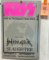 Front view of poster showing design, dates and supporting acts