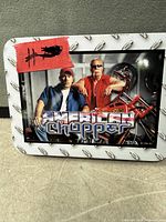 American Choppers tin front view showing graphics