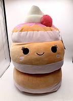 Front view of Squishmallows Sawtelle plush