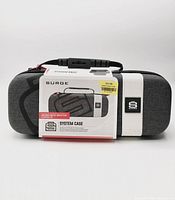 Front view of Surge System Case showing branding and retail sleeve