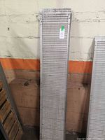 Front view full length of aluminum ramp panel