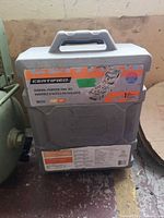 Closed Certified tool set case standing upright