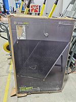 Front of damaged Goal Zero Boulder 200W Briefcase box