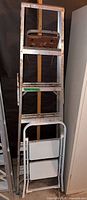 Full view of both ladders stacked