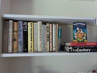 Entire shelf of hardcovers