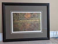 Front view showing artwork, mats and frame