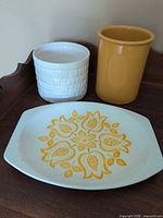 Platter front with both crocks