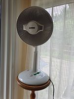 Full view of pedestal radiant heater