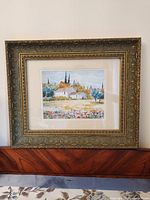 Full view of framed print showing entire frame and image