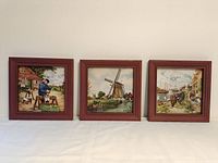 Front view showing all three framed tiles