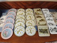 All 29 coasters arranged by design and shape