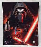 Full view of signed 8x10 Kylo Ren photo