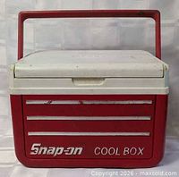 Front view showing Snap-on Cool Box logo and overall condition