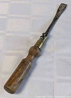 Full view of vintage wood chisel