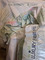 Victorian Rabbit fabric panels and ecofill Luxury FibreFill bag