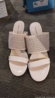 Top view of both sandals showing straps and overall design