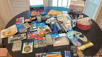 Overall view of entire lot spread on table