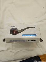 Pipe in original box, top view