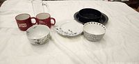 all ten kitchenware items laid out on cloth