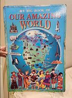 Front cover of the oversized book showing title and overall wear along edges