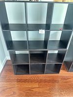 Front view showing both stacked 2x3 cube units, twelve total compartments