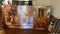 All three stretched-canvas prints displayed side by side