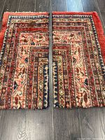 Both rugs side-by-side showing overall pattern and colors