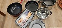 Group shot of all cookware and bakeware items