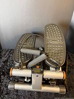 Overall view of mini stepper with bands attached