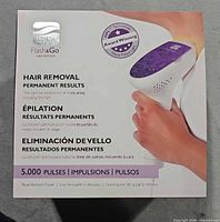 Front of box showing brand, model, 5,000 pulses