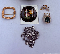 Group view of all five jewellery pieces