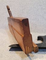 Opposite side view showing heel with boxwood slip keys